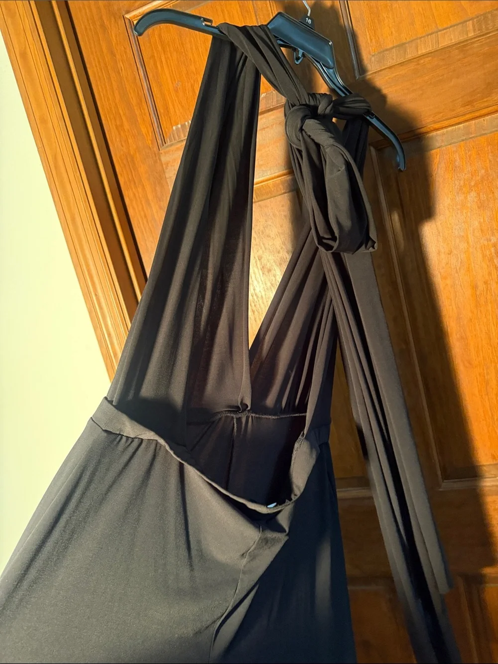 Nordstrom Black V-Neck Maxi Jumpsuit - Picture 7 of 7